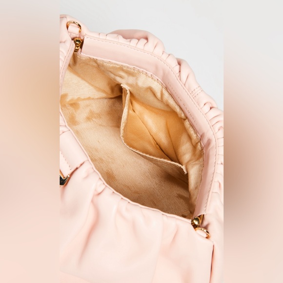 Loeffler Randall Ballet Pink Leather Clutch Bag w/ Gold Chain | NWT - Picture 4 of 6